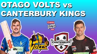 otago volts vs canterbury kings t20 match  volts vs kings super smash t20 [upl. by Seroled]