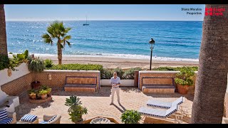 Tour this frontline beach villa in Marbella Golden Mile  DM Properties  Knight Frank [upl. by Delores442]