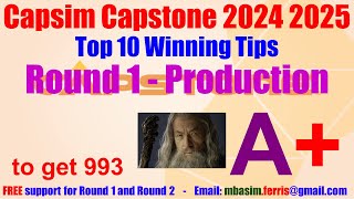 Capsim Walkthrough Round 1  Round 1 Production Capsim guide  Capsim Round 1 Tutorial Step by Step [upl. by Akirre]