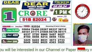 LOTTERY LIVE DEAR NAGALAND STATE LOTTERY SAMBAD DRAW RESULT 05082024 NAGALAND LOTTERY LIVE [upl. by Miett]