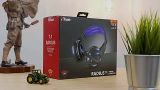 Trust GXT 350 Radius 71 Surround Headset  UNBOXING  4K [upl. by Iphlgenia]