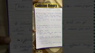 Collision theory class 12 chemistry chemical kinetic [upl. by Dominy]