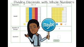 Dividing Decimals amp Whole Numbers with Grid Models  Mrs W [upl. by Aver]