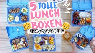 5 EINFACHE Brotdosen • Ideen fürs FrühstückSnacks • Lunchbox KiTa amp Schule • Maria Castielle [upl. by Eilarol]