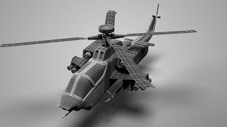 Modeling Apache helicopter 3ds max tutorial final part [upl. by Naaman]