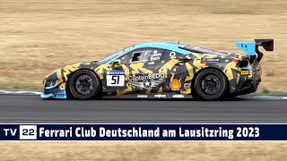 MOTOR TV22 Der Ferrari Club Deutschland am Lausitzring bei der P9 Challenge 2023 [upl. by Heck]