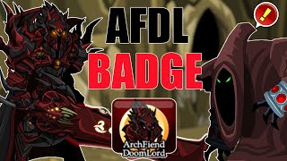 AQW Finally Getting Archfiend Doomlord AFDL  New Badge [upl. by Colton]