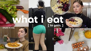 WHAT I EAT IN A DAY easy amp realistic high protein my fit weight gain journey up 20lbs wellness✿ [upl. by Lemyt]