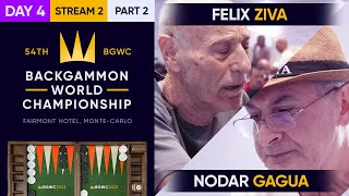 54th Backgammon World Championship  Day 4  Stream 2  Part 2  WC Main Undefeated [upl. by Htaras372]