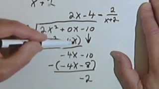 Dividing a Polynomial by a Polynomial  Algebraic Long Division 44a [upl. by Maletta]