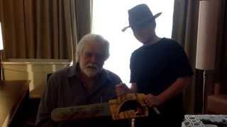 Gunnar Hansen promotes HorrorAutographscom [upl. by Durrace221]