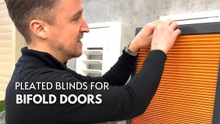 Pleated blinds for bifold doors  Through The Louvres [upl. by Devon]