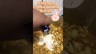 Não Jogue CREME DE LEiTE no Lixo receitas comida culinaria [upl. by Pillow803]