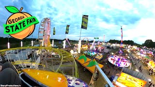 Outlaw roller coaster Hypersmooth POV Georgia State Fair [upl. by Wells764]