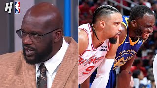 TNT Crew reacts to Warriors vs Rockets Highlights amp the PlayIn Preview [upl. by Tasha]