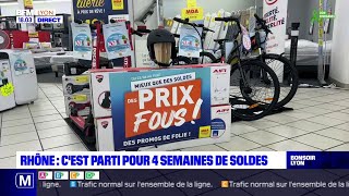 Rhône  cest parti pour 4 semaines de soldes [upl. by Eittik]