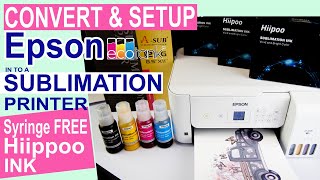 Convert Epson Ecotank 2720 into a Sublimation Printer using the NEW EASY Syringe FREE Hiipoo Ink [upl. by Inaliak760]