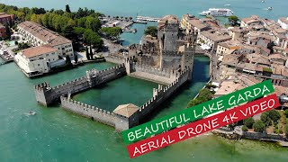 Beautiful Lake Garda Italy AERIAL DRONE 4K VIDEO [upl. by Atipul201]