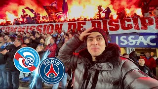 HaHoHe Hertha BSC in Strasbourg🇫🇷 Pyros 🧨😍 LIGUE 1  RC STRASBOURG vs PSG  Stadionvlog [upl. by Nodnek]