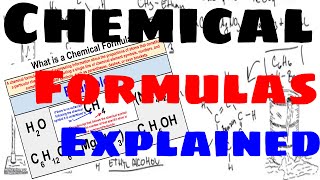 Chemical Formulas  Explained [upl. by Nerrawed]