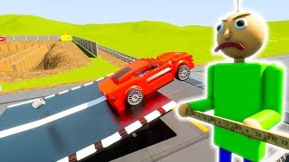 Cars attacking Lego Baldi  Brick Rigs [upl. by Amora535]