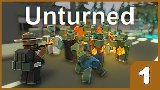 ON SURVIE aux hordes DE ZOMBIES  YEN A QUI EXPLOSE    Unturned [upl. by Stone397]