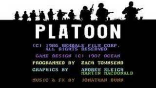 Platoon Title Screen  Commodore 64 [upl. by Teragramyram797]