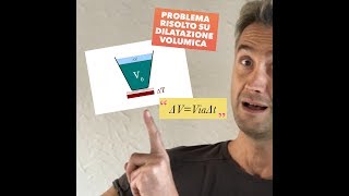 LEZIONE DI FISICA problema risolto DILATAZIONE TERMICA DILATAZIONE LINEARE DILATAZIONE VOLUMICA [upl. by Anaej]