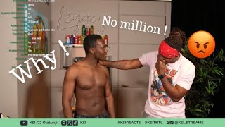 KSI refuses to give Deji 1 million 💰  Deji’s abs aren’t good enough 😔 [upl. by Eleets]