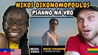 REACTION TO Nikos Oikonomopoulos  Psahno Na Vro Music Video  FIRST TIME LISTENING TO NIKOS [upl. by Abita]