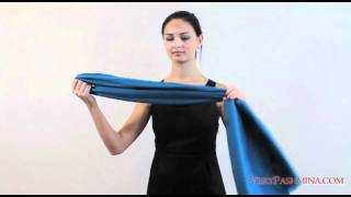 How To Tie A Pashmina Scarf  Style 04 [upl. by Sunshine]