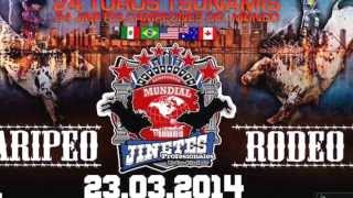 Campeonato Mundial de Jinetes Jaripeo Ranchero Profesinal VS Rodeo Internacional de Barretos 2014 [upl. by Vil]