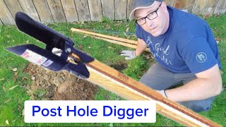 How to Use a Post Hole Digger [upl. by Eatnoed]