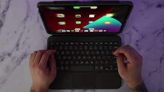 iPad Pro 11 inch M2 ZAGG Pro Keys with TrackPad  Is it better than the Magic Keyboard [upl. by Fritzsche407]