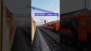 Vande Bharat express vs Normal passenger train Train  वंदे भारत एक्सप्रेस हार गयी [upl. by Nahgen129]