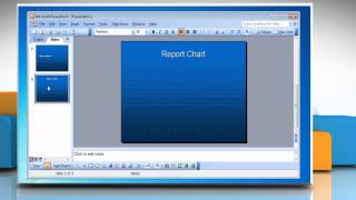 Microsoft® PowerPoint 2003 Insert chart into presentation on Windows® 7 [upl. by Bodi]