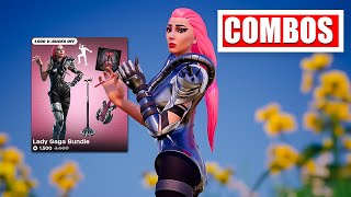 TRY THESE LADY GAGA FORTNITE COMBOS CHROMATICA ARMOR GAGA [upl. by Woo724]