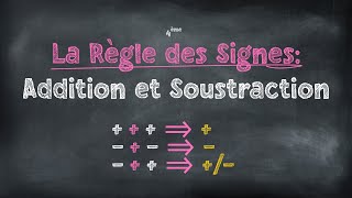 Lessentiel des Règle des Signes  Addition et Soustraction  Mathématiques Collège  GEN [upl. by Gonzalo]