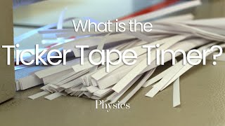 The Ticker Tape Timer Explained  Recording Motion physics motion tickertape [upl. by Eirhtug773]