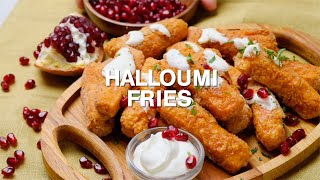 Super Easy Halloumi Fries Recipe [upl. by Egiap819]