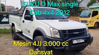 TERJUAL  Isuzu D Max single Cab 4x4 2012 [upl. by Gnaig405]