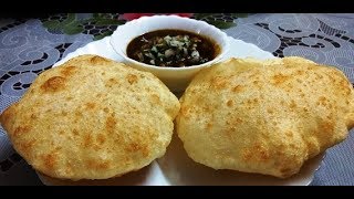 Bhatura Recipe  Less Oil Bhature at home  Easy to make Recipe  Chole Bhature  Indian Puff Bread [upl. by Ardena]