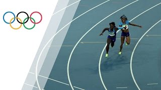 US womens 4x100 relay progresses into final after a solo rerun [upl. by Karlyn180]