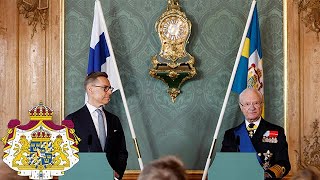 HM Konungens pressuttalande i samband med statsbesök från Republiken Finland [upl. by Ane]