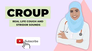 CHILDRENS DOCTOR EXPLAINS CROUP REAL LIFE EXAMPLES of COUGH AND STRIDOR [upl. by Ordnagela]