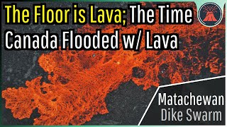 When Lava Flooded East Canada The Matachewan Dike Swarm [upl. by Sawyor692]