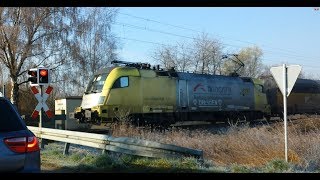 Bahnstrecke LandshutPlattling  Zufallsaufnahmen am Bahnübergang [upl. by Erbe776]