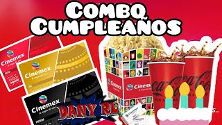 Combo Cumpleaños GRATIS Cinemex Nivel Básico Oro y Premium Invitado Especial Cinemex [upl. by Haseena]