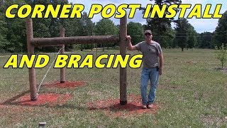 Corner post installation and bracing  Detailed video [upl. by Anirb]