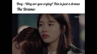 He dies on her shoulderSaddest Scene in Kdrama History Uncontrollably fond  KimWooBin×BaeSuzy [upl. by Crim]